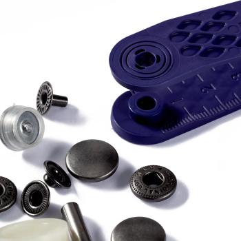 Preview: Prym Nähfrei-Druckknopf Anorak, 15mm, alteisen 390310